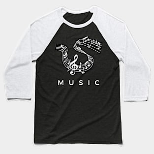 Music Notes Baseball T-Shirt